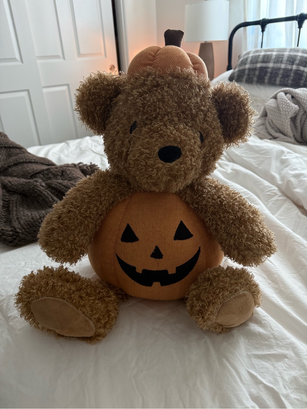 Martha Stewart Halloween pumpkin vintage teddy bear